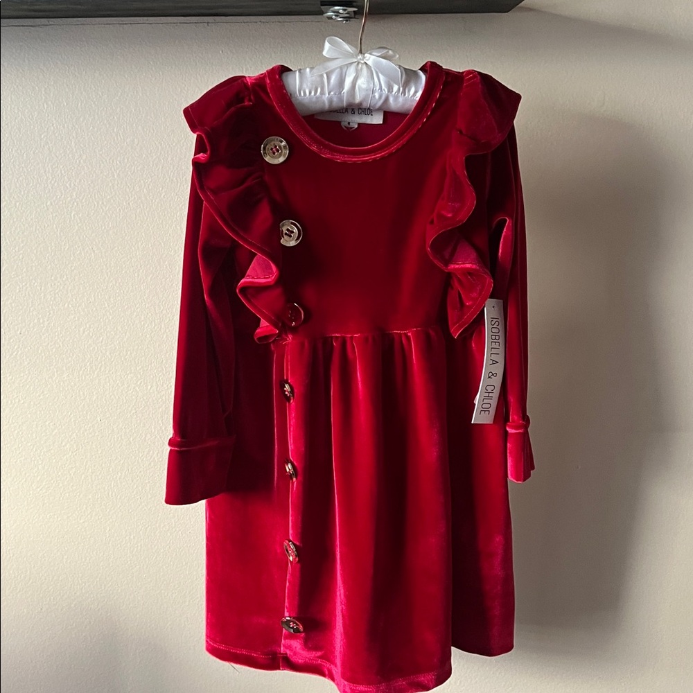 Isobella & Chloe Red Formal Kids Dress